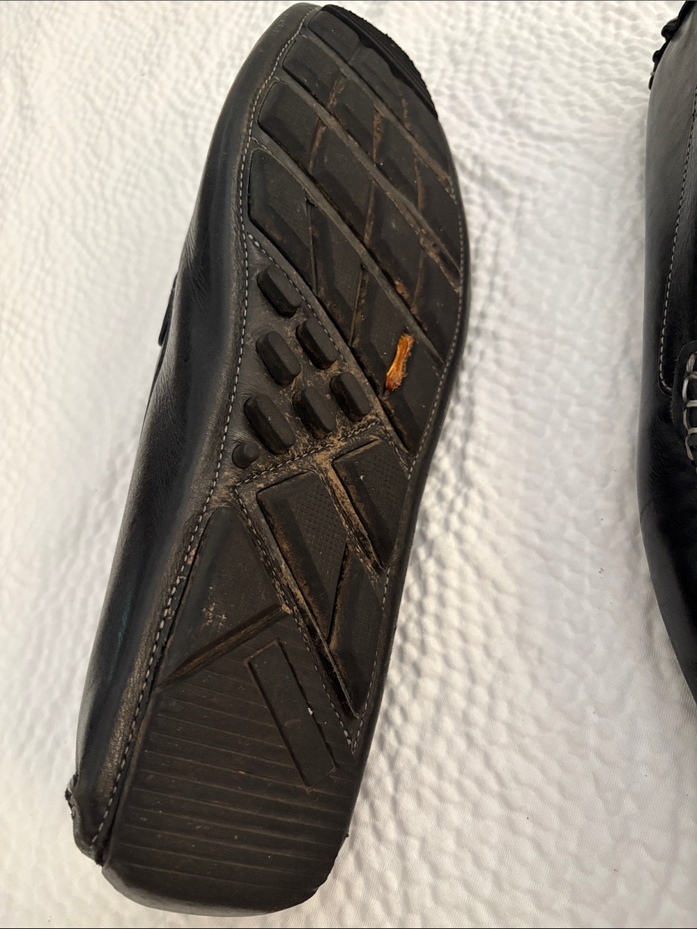 Nordstrom 1901 Men's Bit Loafers Black Leather 13M with Shapers - Picture 5 of 12
